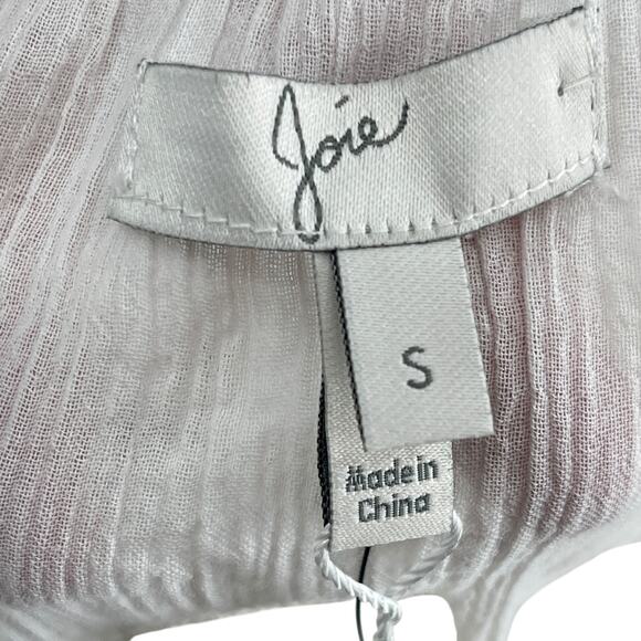 Joie Revolve Millan Top Peasant Boho Embroidered tassels Ivory Size Small NWT - Picture 8 of 10